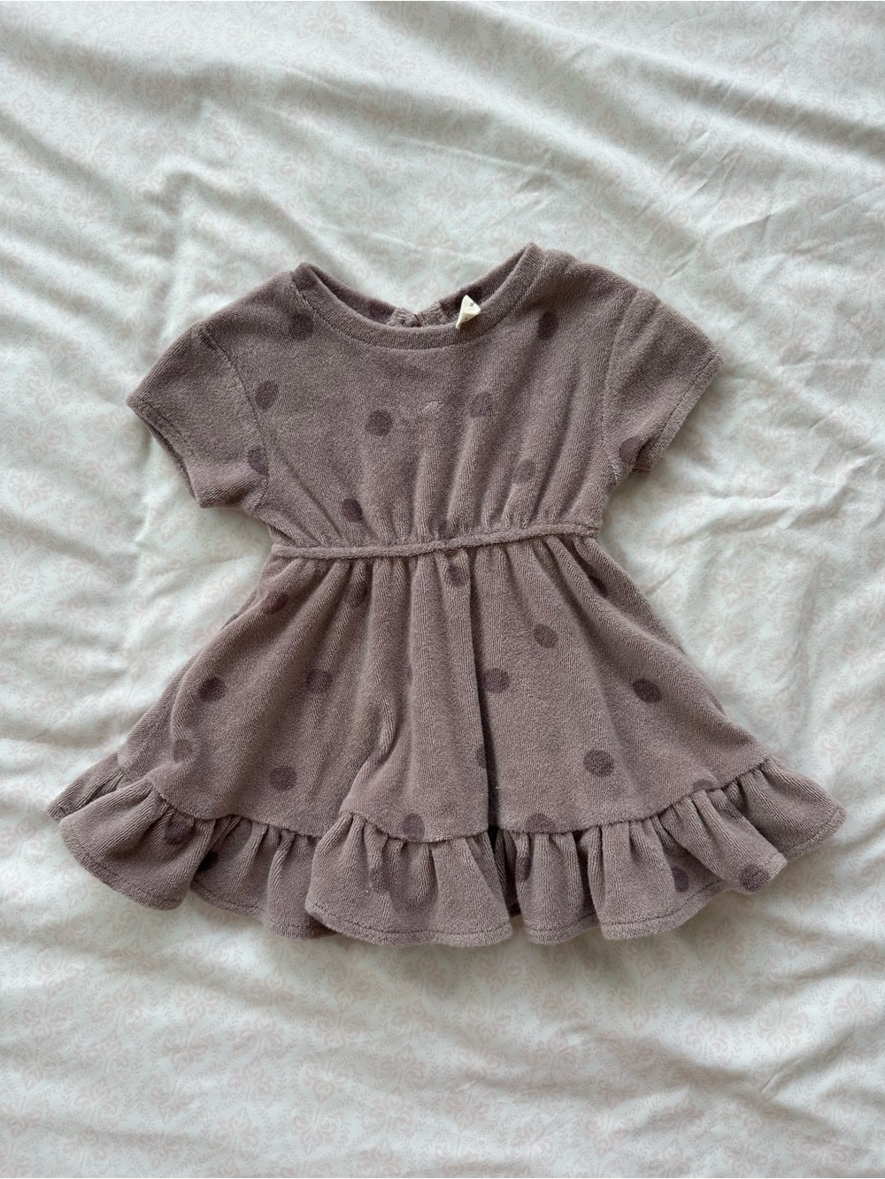 Quincy Mae Terry Dress Polka Dot